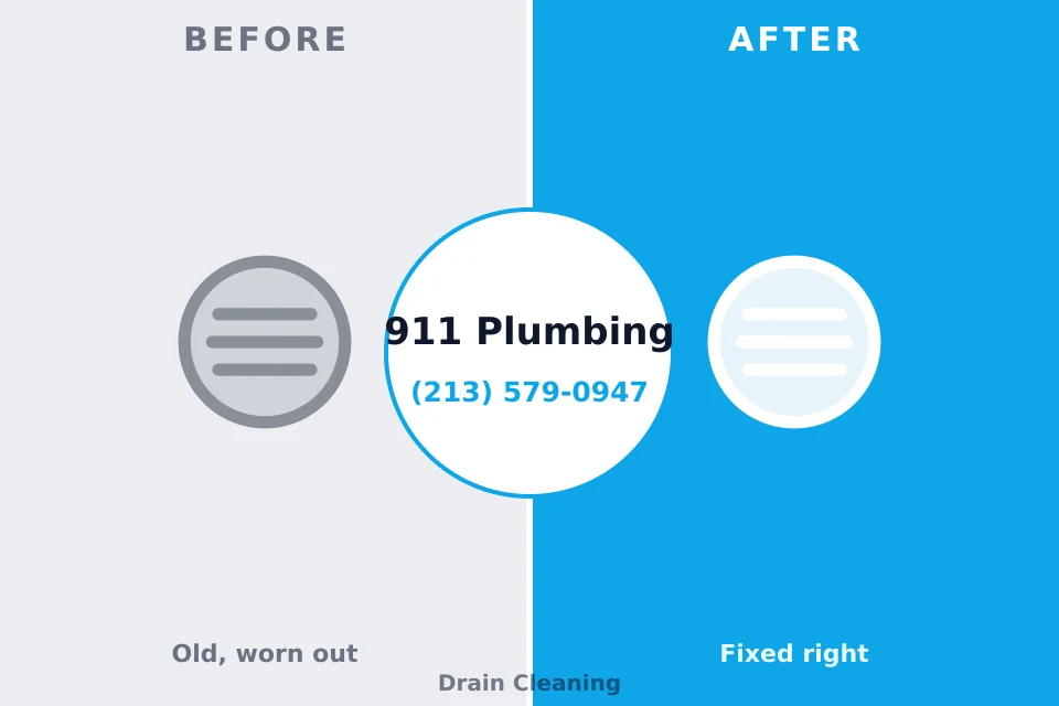 Before and after: plumbing repair Marlboro Village, MD
